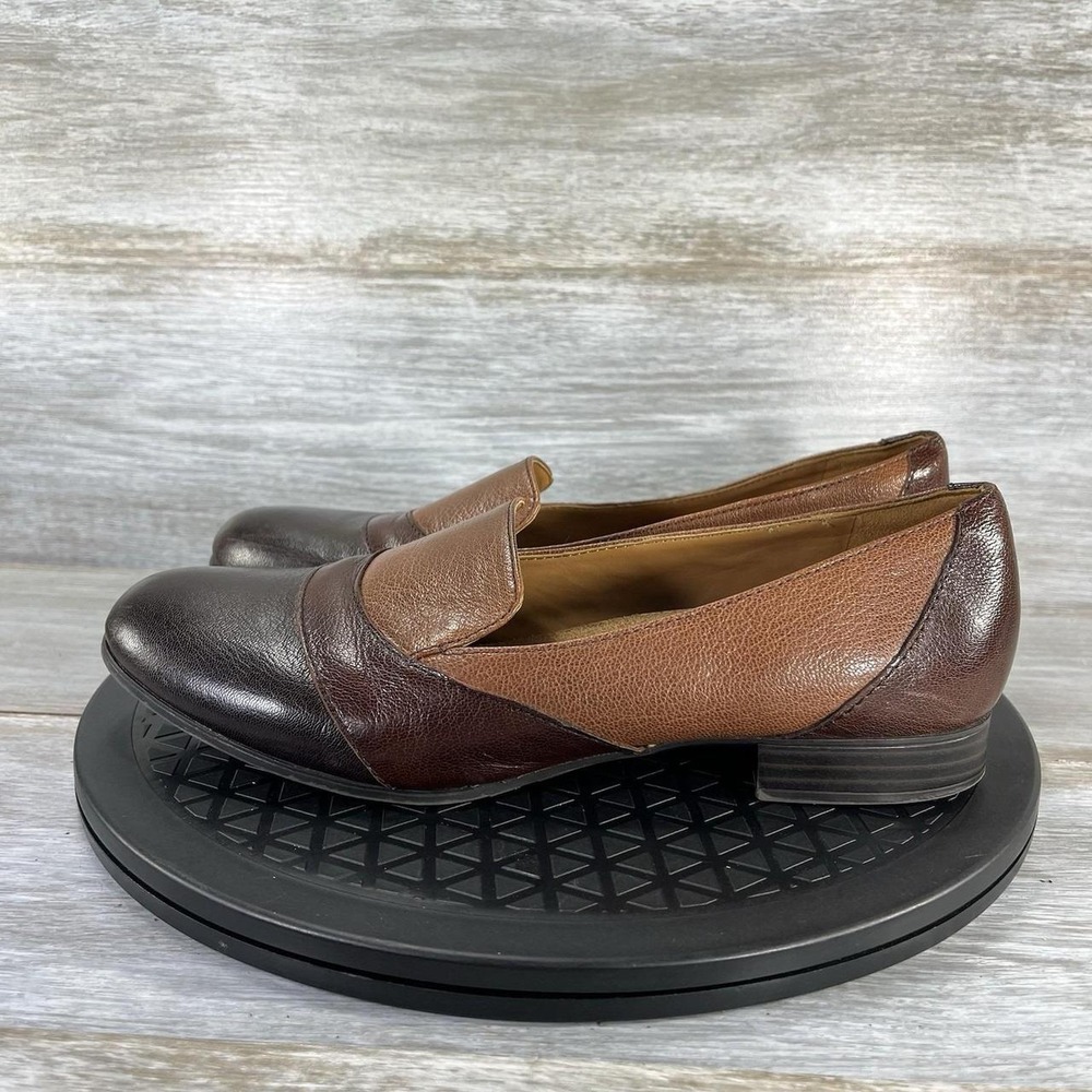 Naturalizer Coretta Brown Leather Slip On Loafer Flats Womens Size 8.5 M